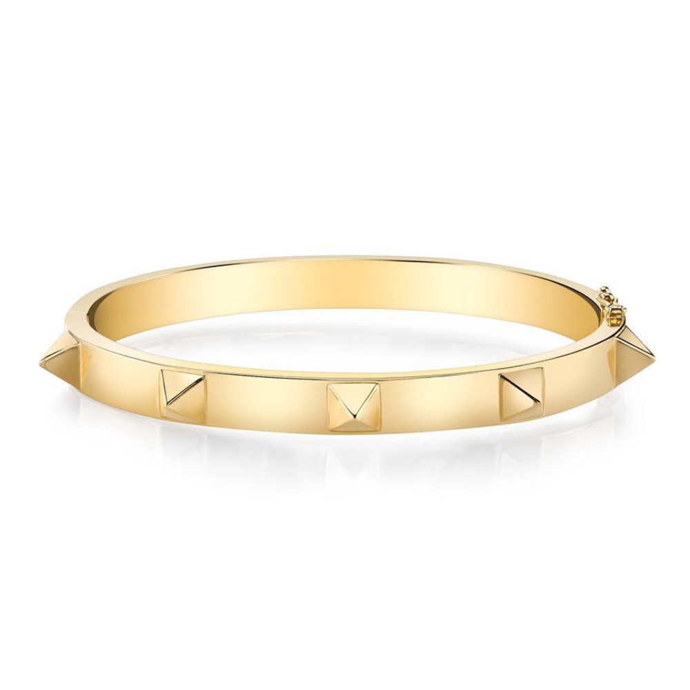 Anita Ko Plain Oval Bracelet with Spikes